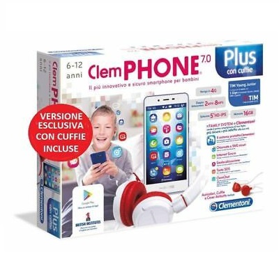 Clementoni 16601 ClemPhone 7 Cellulare per Bambini, Multicolore :  : Giochi e giocattoli