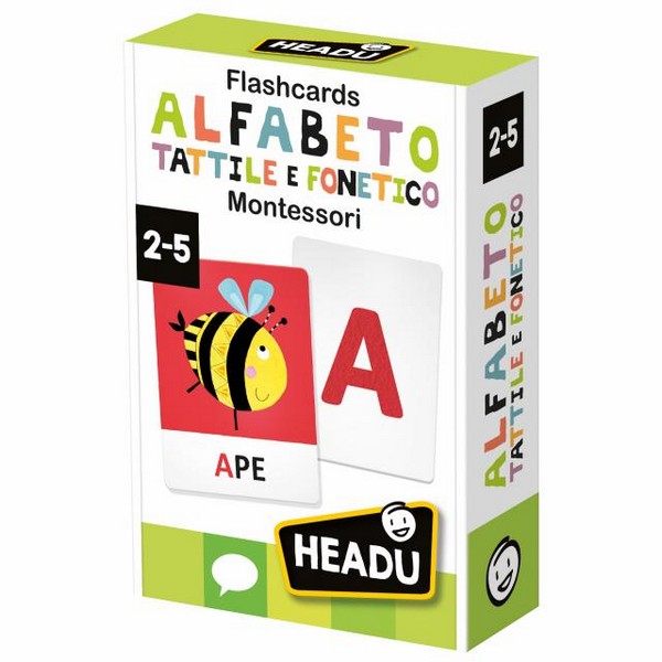 Flashcards Alfabeto Tattile e Fonetico Montessori