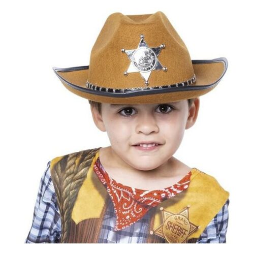 Cappello sceriffo marrone Bimbo