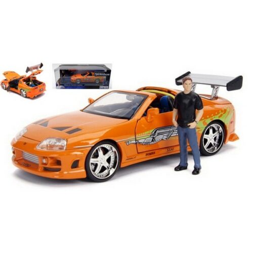 1/24 Fast & Furious Brian & Toyota Supra 1995 arancio