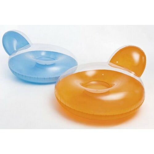 Poltrona a ciambella azzurra 1.37x1.22xcm