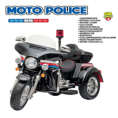 Moto POLICE Washington nera