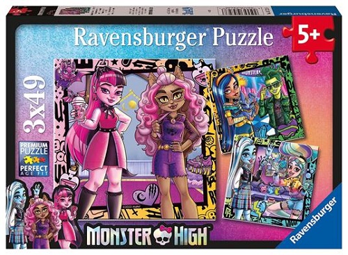 Puzzle 3x49 pezzi Monster High
