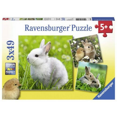 Puzzle 3x49 pezzi Teneri Coniglietti