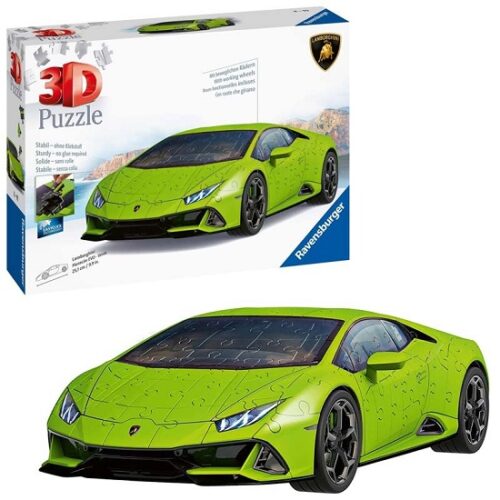 Puzzle 3D: Lamborghini Huracán EVO verde