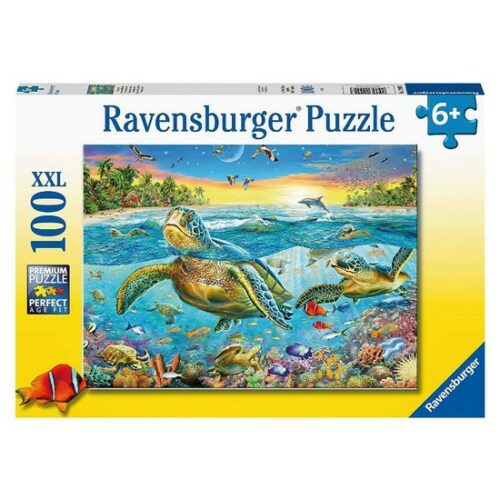 Puzzle 100 pz XXL Tartarughe marine