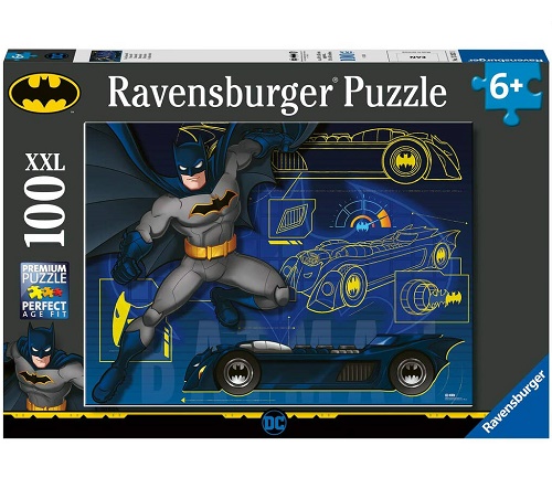Puzzle 100 pz XXL Batman Batmobile