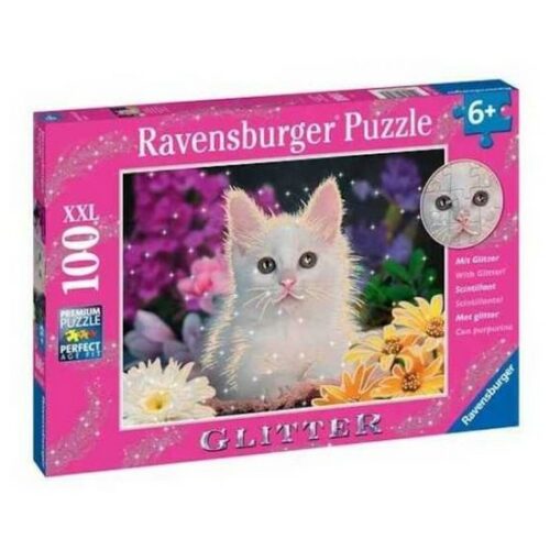 Puzzle 100 pz  XXL Gattino glitter