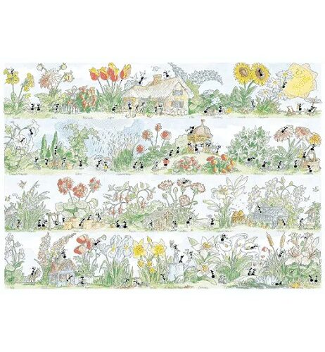 Puzzle Le formiche 1080 pz Fiori