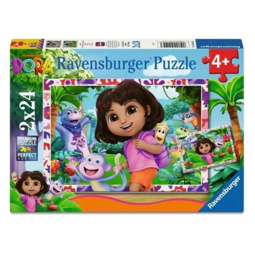 Puzzle 2x24 pezzi Dora