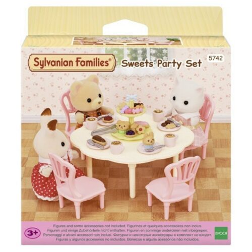 SYLVANIAN FAMILIES Il dolce party (Tavola con sedie e dolci)