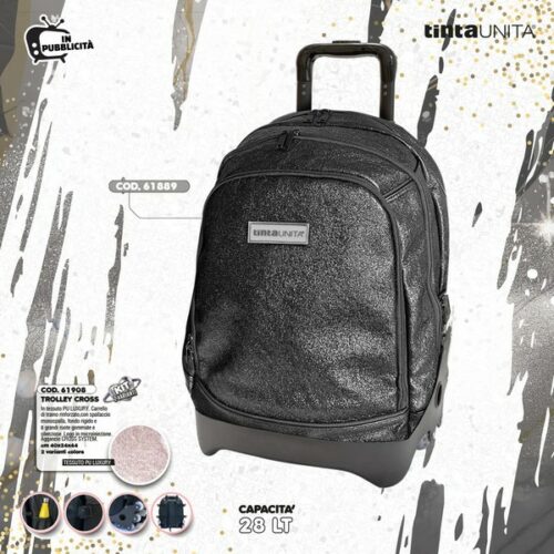 Trolley e zaino Dream Cross Glam Nero