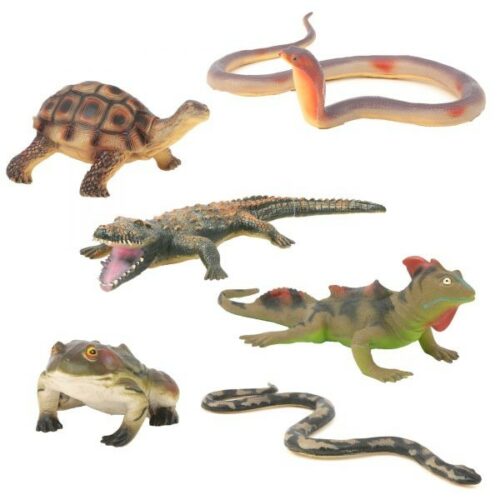PARK&FARM - Rettili e Anfibi Morbidi Assortiti 6 modelli 23/127cm