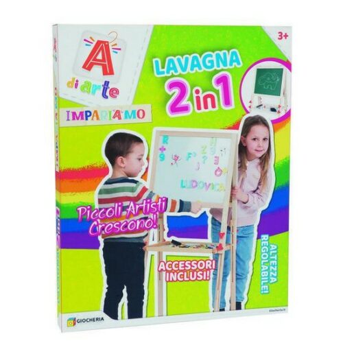 A di ARTE - Lavagna 2 in 1 Magnetica e con Gessetti