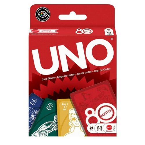 UNO Mattel 80th Ruby red