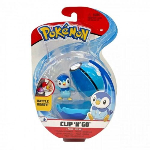 Pokemon Piplup con pokeball