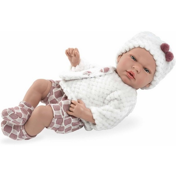 ARIAS - Bebè CHIARA 40cm con Suoni e Ciuccio con movimento occhi