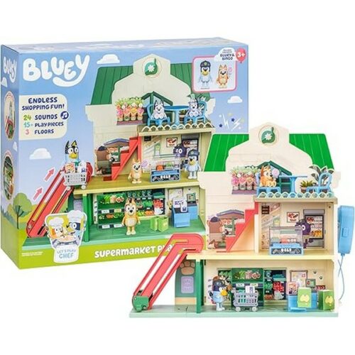 BLUEY - Supermarket playset con suoni