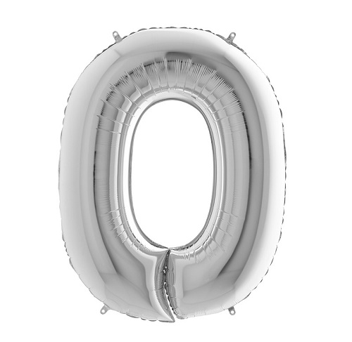 Palloncino metallico 0 argento