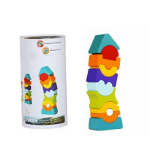 Torre flessibile colorata legno