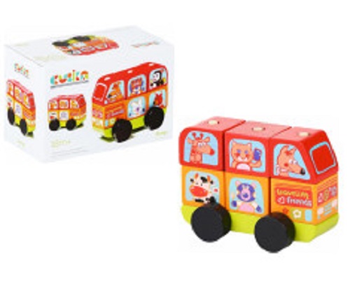 Pulmino  legno con animali