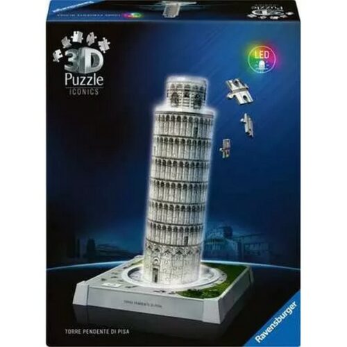 Puzzle 3D Iconics con led: Torre Pendente di Pisa