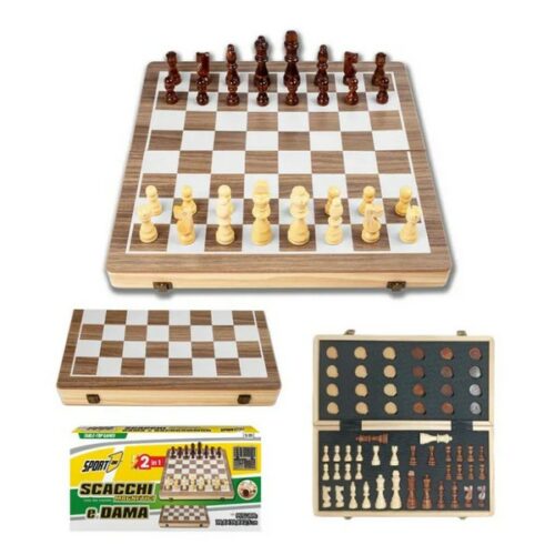 SCACCHIERA in legno  Magnetica  salvaspazio