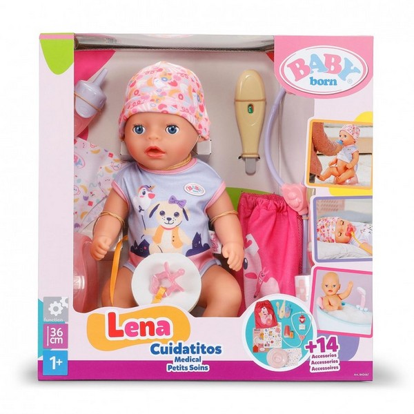 Baby Born LENA con accessori dottore