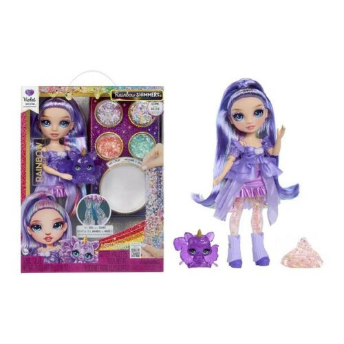 Rainbow Shimmers VIOLET con slime fashion dolls