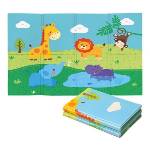 Tappeto morbido pieghevole Giungla 120x90x0,8