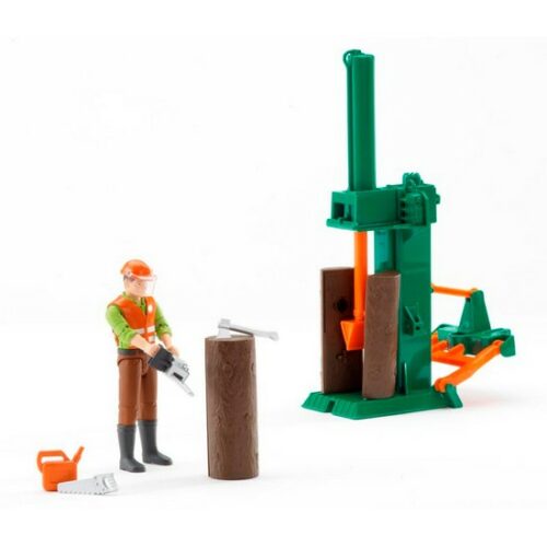 Boscaiolo con taglia legna