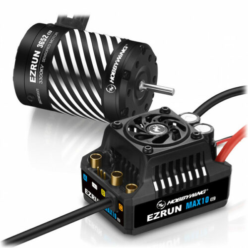 Hobbywing Ezrun MAX10 G2 80A Combo mit 3652SD-3300kV 3,175 Welle