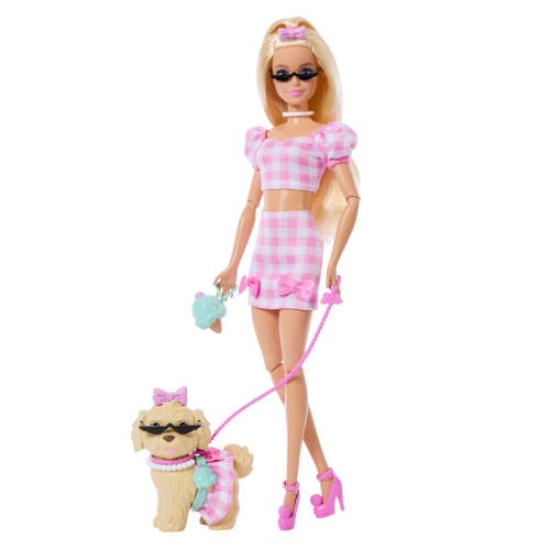 Barbie Cuccioli a passeggio Pois rosa