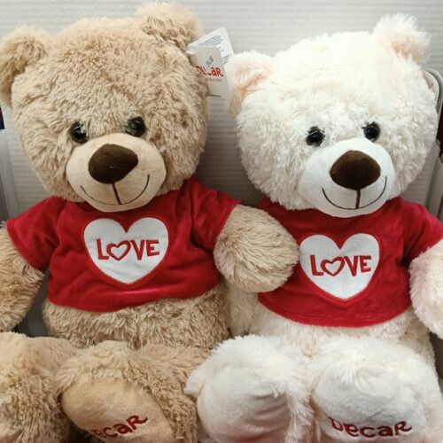 Orso con t-shirt "Love" 60 cm