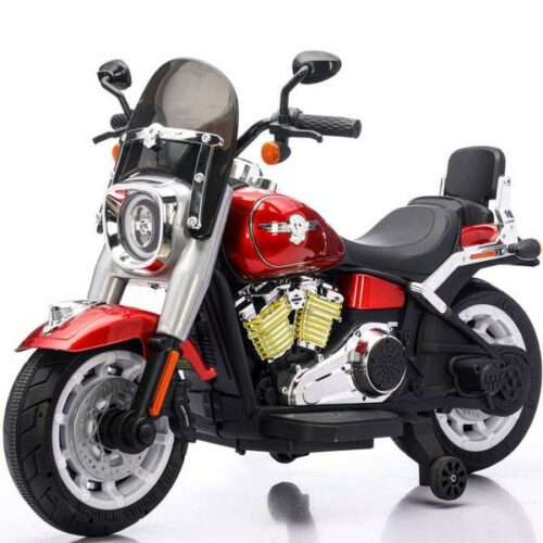 Moto da Strada rosso metallizzato 12V