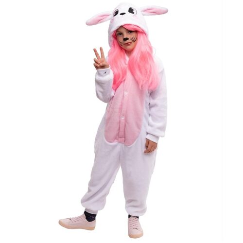 Abito animale Coniglio bianco Rosa 3-4 anni
