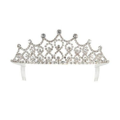 TIARA  strass - corona metallo