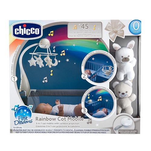 GIOSTRINA MUSICALE ARCOBALENO neutra