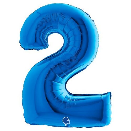 Palloncino metallico 2 BLU