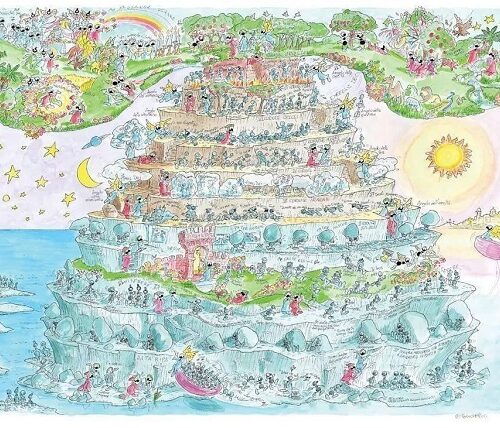 Puzzle Le formiche 1080 pz Divina commedia Purgatorio