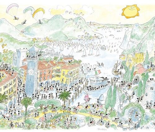 Puzzle Le formiche 1080 pz Lago di Garda