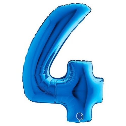 Palloncino metallico 4 BLU