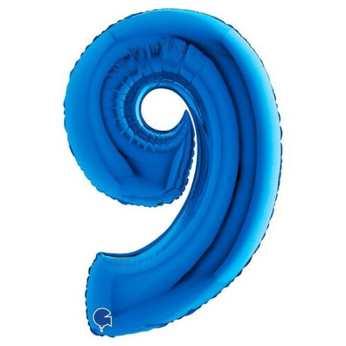 Palloncino metallico 9 BLU