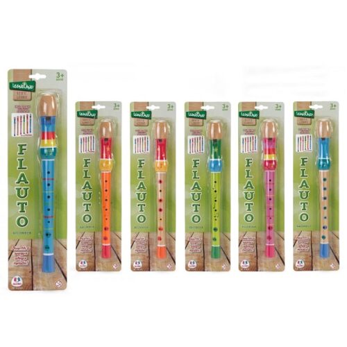 Flauto in legno colorato