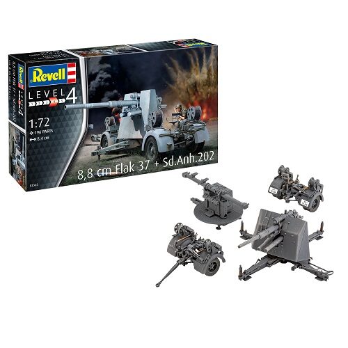 1/72 Flak 37 & sd.anh.202