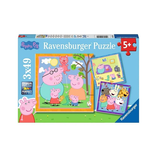 Puzzle 3x49 pezzi Peppa Pig