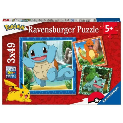 Puzzle 3x49 pezzi Pokemon