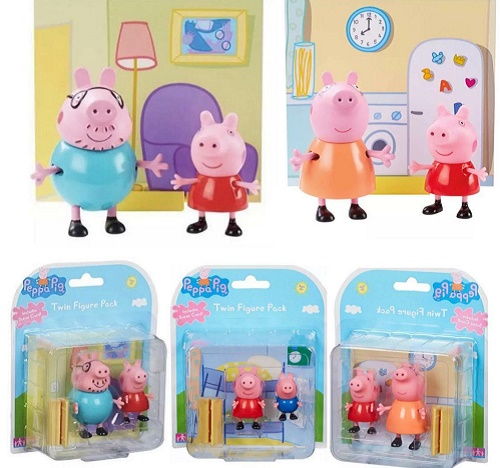 Peppa Pig - Coppia  personaggi  asst.