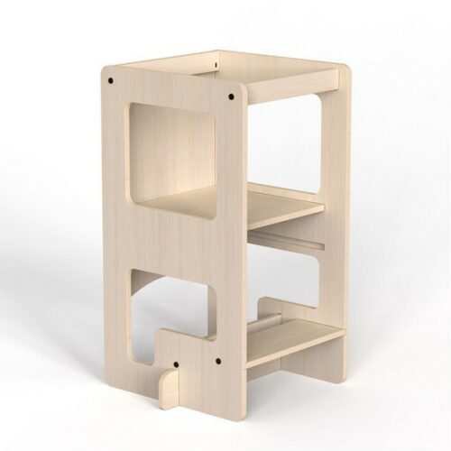 Mamatoyz - TORRE Montessori trasformabile e lavagna FLIP legno