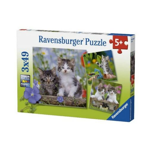 Puzzle 3x49 pezzi Gattini